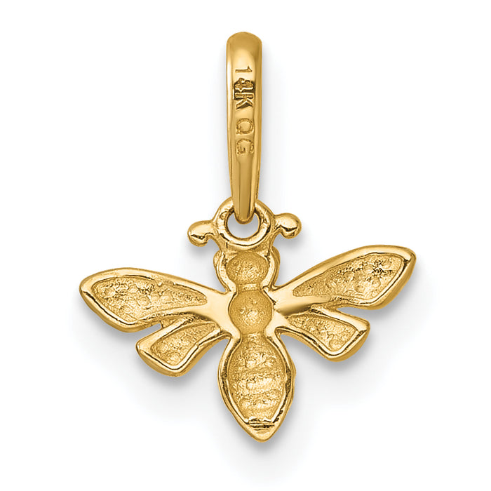14k Polished Bee Pendant