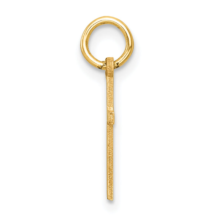 14k Polished Cross Charm