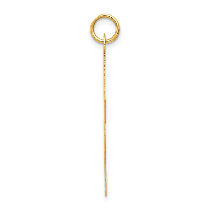 14k Polished Cross Charm