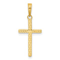14k Polished Cross Pendant