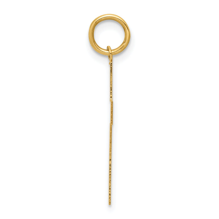 14k Polished Cross Pendant