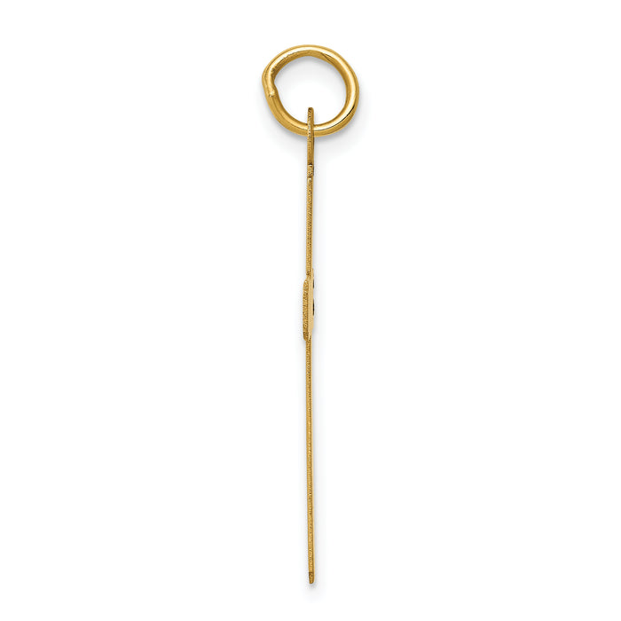14k Polished Cross Pendant