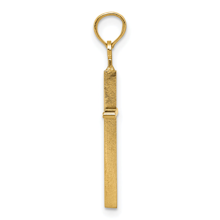 14k Polished Cross Pendant