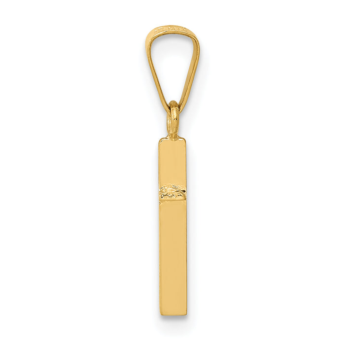 14k Polished Cross Pendant
