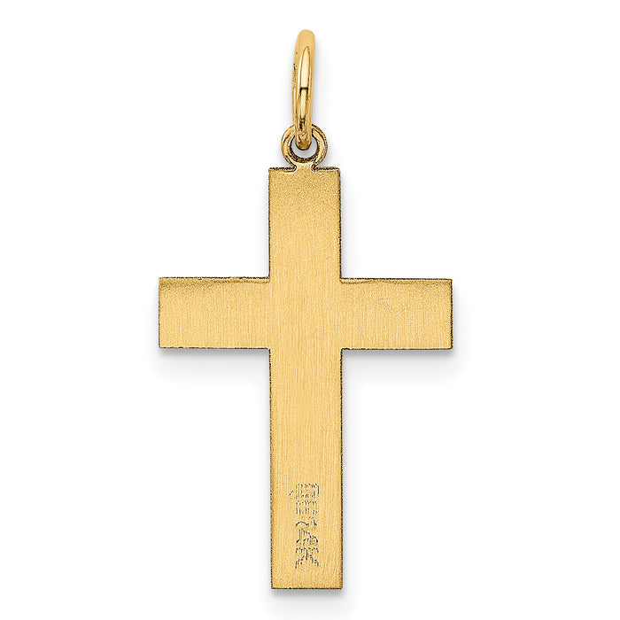 14k Polished Cross Pendant