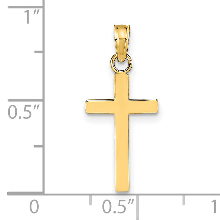 14k Polished Cross Pendant