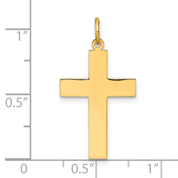 14k Polished Cross Pendant