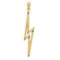14k Polished D/C Lightning Bolt Pendant