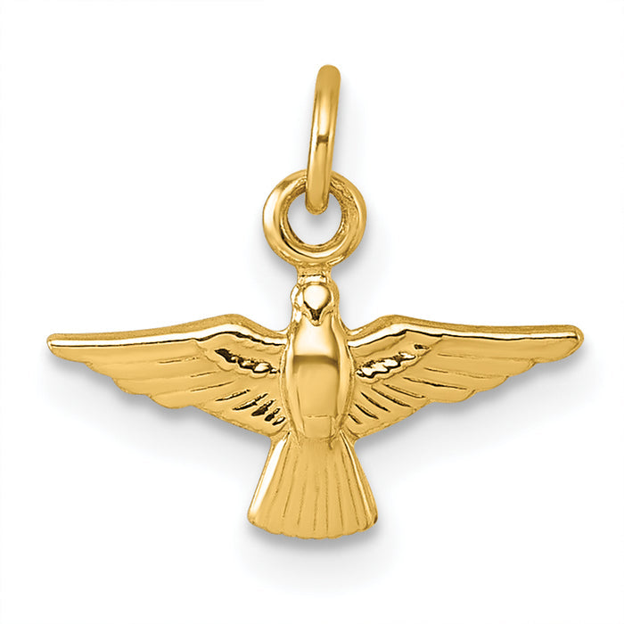 14k Polished Dove Pendant