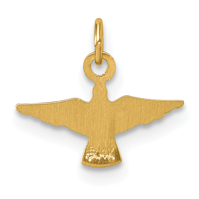14k Polished Dove Pendant