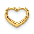 14K Polished Mini Floating Heart Slide