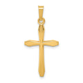 14k Polished Passion Cross Pendant