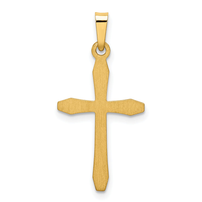 14k Polished Passion Cross Pendant