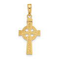 14k Reversible GOD IS LOVE Celtic Cross Pendant