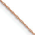 14k Rose Gold .5mm Baby Rope Chain