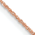 14K Rose Gold .7mm Ropa Chain