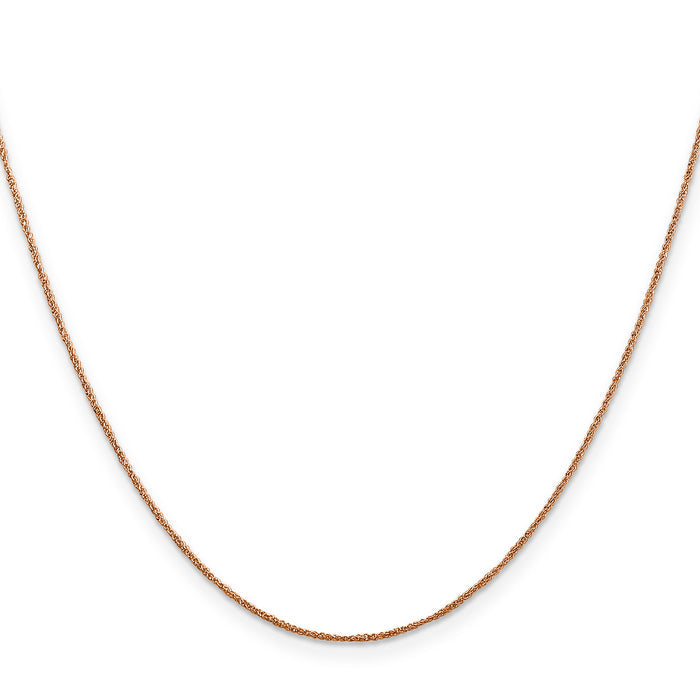 14K Rose Gold .7mm Ropa Chain