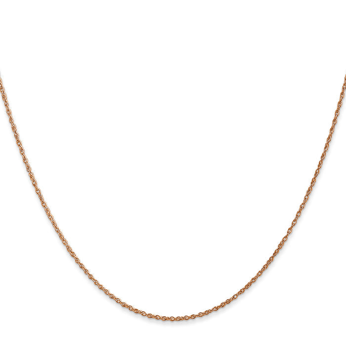 14k Rose Gold .8mm Baby Rope Chain