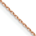 14k Rose Gold .8mm D/C Cable Chain
