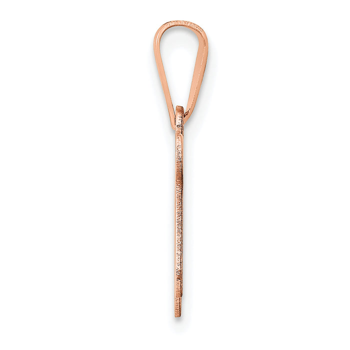14k Rose Gold Chai Pendant