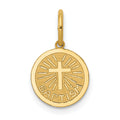 14k Small Baptism Charm