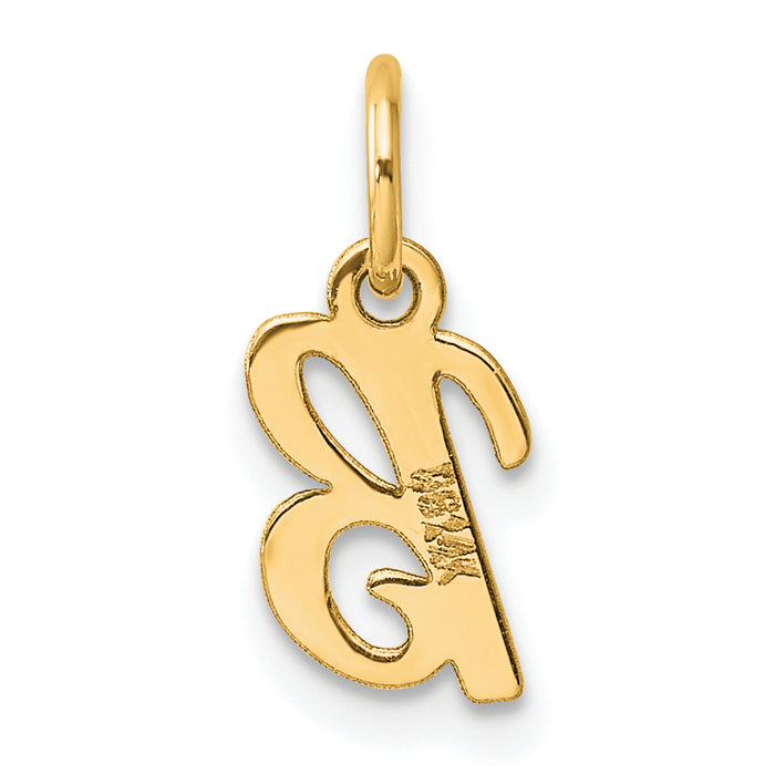 14K Small Script Letter B Initial Charm