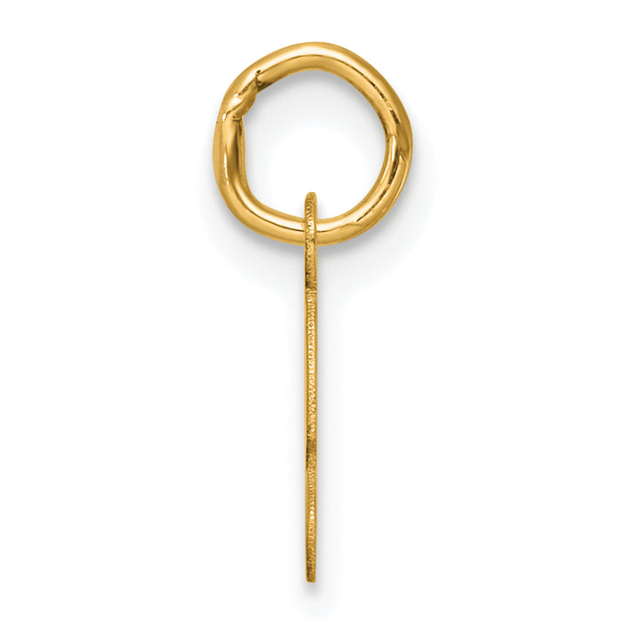 14K Small Script Letter S Initial Charm