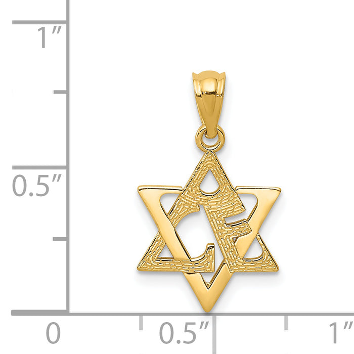 14k Star of David Pendant