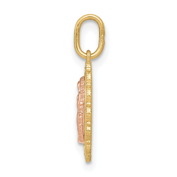 14k Two-tone Guadalupe Pendant
