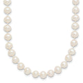 14k WG 5-6mm White Near Round Freshwater Cultured Pearl Necklace