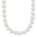 14k WG 6-7mm Near Rnd Wht Freshwater Cultured Pearl 18in Necklace