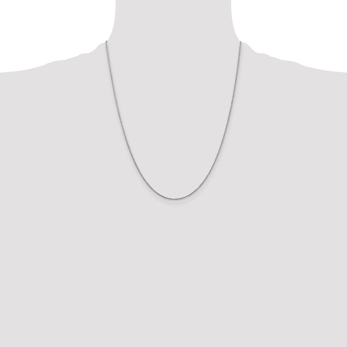 14K White Gold .70mm Ropa Chain