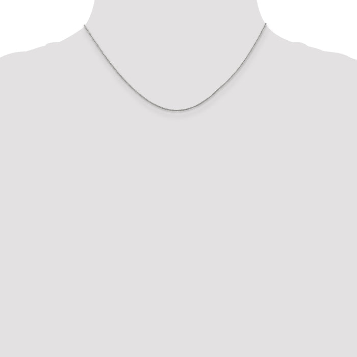 14K White Gold .70mm Ropa Chain