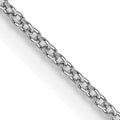 14k White Gold .9mm Cable with Spring Ring Clasp Chain