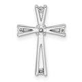 14k White Gold Cross Pendant Mounting