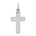 14k White Gold Cross Pendant