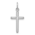 14K White Gold Cross Pendant