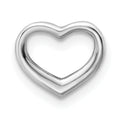 14K White Gold Mini Floating Heart Slide