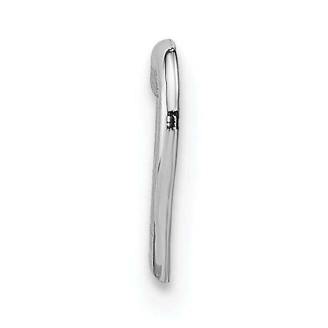 14K White Gold Mini Floating Heart Slide