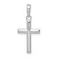 14K White Gold Small Cross Pendant