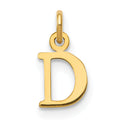 14ky Cutout Letter D Initial Pendant