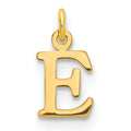 14ky Cutout Letter E Initial Pendant
