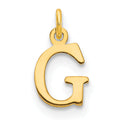 14ky Cutout Letter G Initial Pendant