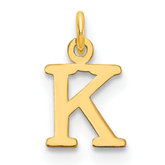 14ky Cutout Letter K Initial Pendant