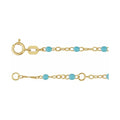 2 mm Enamel Bead Adjustable Chain