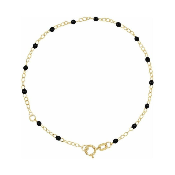 2 mm Enamel Bead Adjustable Chain