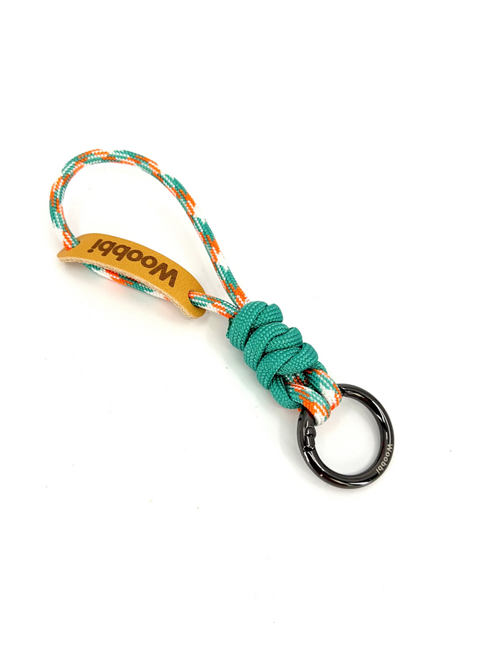 Colorblock Paracord Key Loop - Woobbi