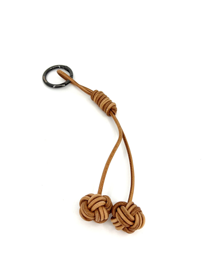 Long Braided Knot Loop in Cowhide - Woobbi
