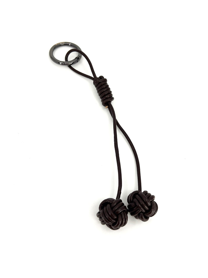 Long Braided Knot Loop in Cowhide - Woobbi