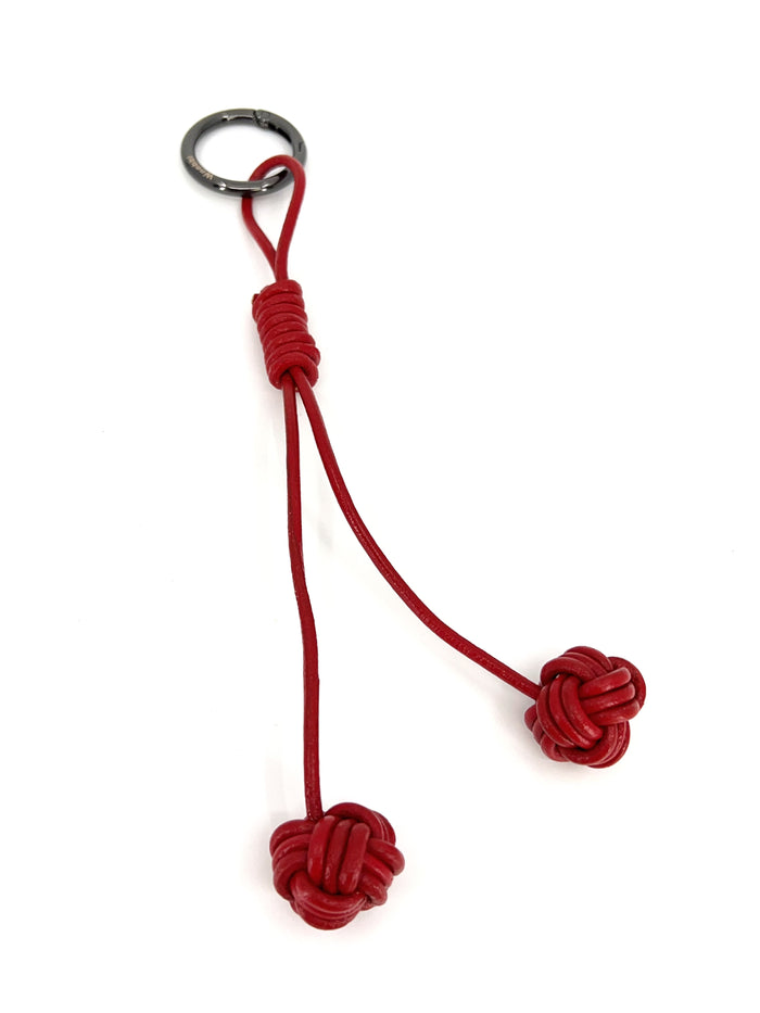 Long Braided Knot Loop in Cowhide - Woobbi